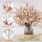5PCS Champagne Artificial Baby’s Breath Flowers – Real Touch Silk Faux Baby Breath Stems for Vase Arrangement, Wedding, Spring Decor, Floral Centerpieces & Home Decoration